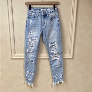 Kancan Mid-Rise Ankle Skinny Jeans Size 25